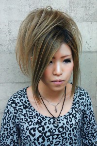 ストレートの散らしアップ